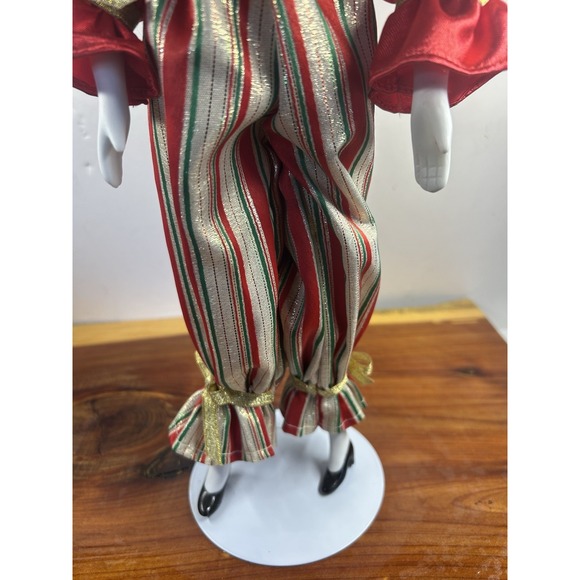 Vintage Porcelain Clown Doll w Stand EC Fast‎ Shipper - Picture 3 of 7